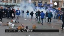 French police use tear gas to disperse Everton fans in Lille - no comment