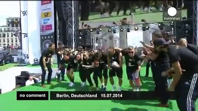 German football team celebrates World Cup victory - no comment