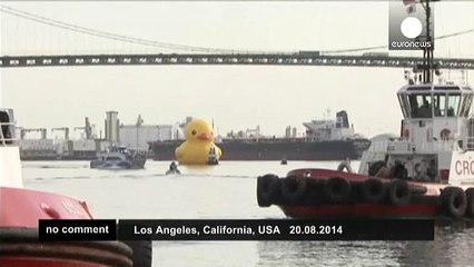 Giant rubber ducky has L.A. feeling lucky - no comment