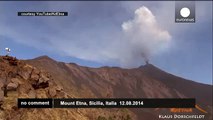 Mount Etna spews fire and ash in latest eruptions - no comment