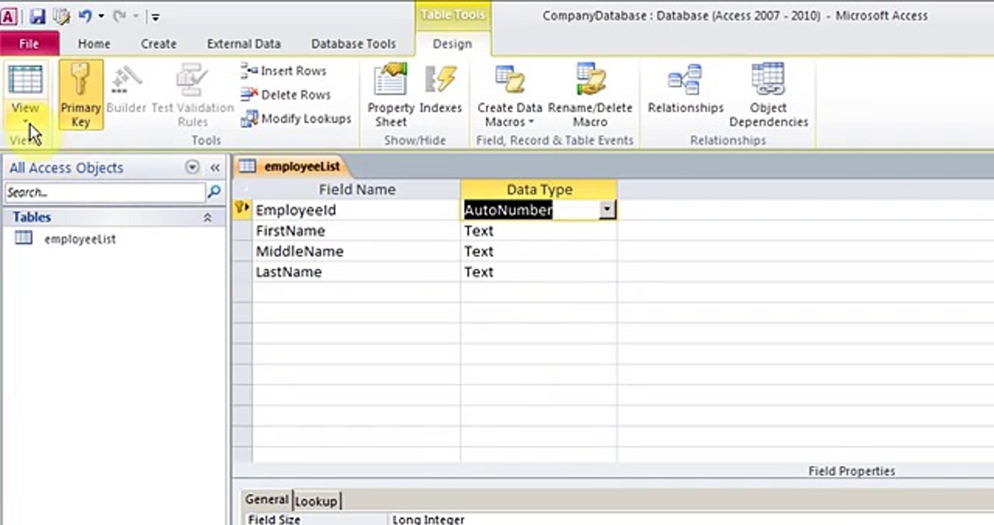 Learn Ms Access Part 1 5 In Hindi Video Dailymotion