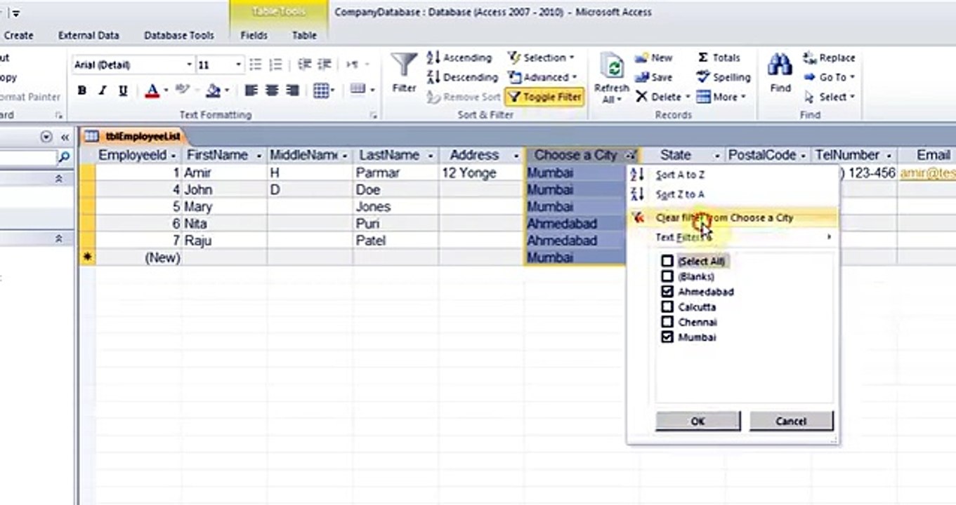 Learn Ms-Access part 2/5 in (hindi)