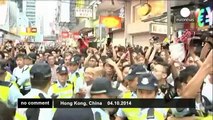 Protesters cellphones light up Hong-Kong - no comment