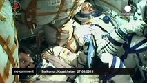 Soyuz capsule arrives - no comment