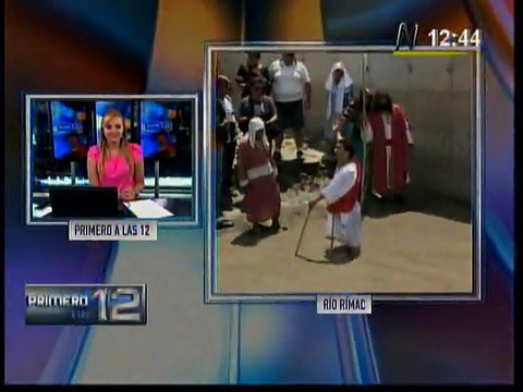 Semana Santa: 'Cristo Cholo' escenificó el bautismo de Jesús en el río Rímac