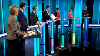 Leaders' Debate: Heated exchanges on the economy and NHS