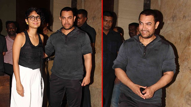 Aamir Khan @ The Screening Of Marathi Film 'Court'