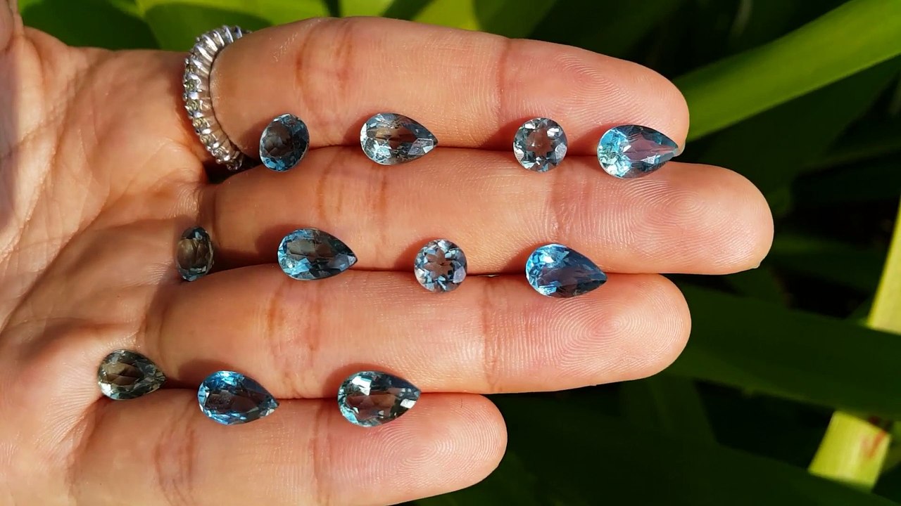 Blue Beryl irradiated