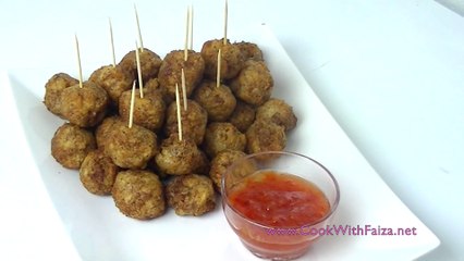 FRIED PRAWN BALLS *COOK WITH FAIZA*