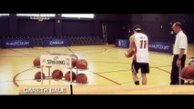 Challenge en Basket-ball pour Gareth Bale : Marquer des paniers du milieu de terrain