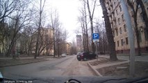 Accident de voiture improbable en russie