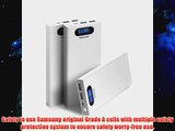 Poweradd Pilot S 12000mAh Dual USB Port Portable Charger External Battery Power Pack With Smart LCD Display for iPhone 6