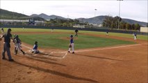 Youth Baseball Player Hurdles Catcher, Like a Boss