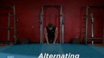 Alternating Kettlebell Press Shoulders Exercise for Male