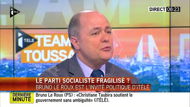 Pour Bruno Le Roux, Arnaud Montebourg met le feu à une maison qu'il a bâti