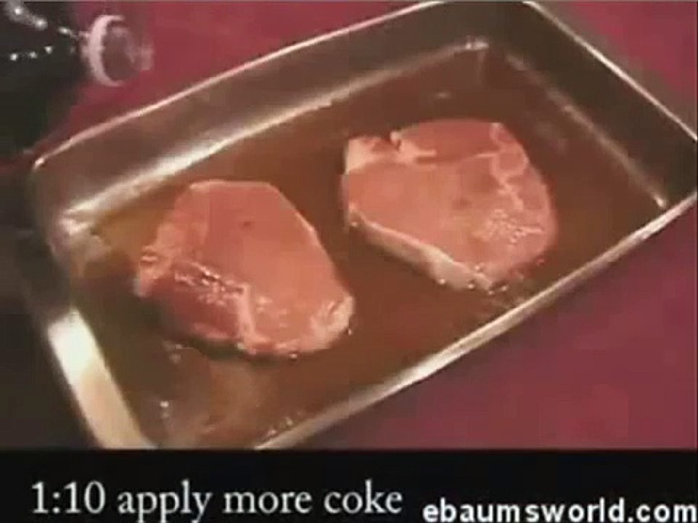 Coca Cola + carne de porco (chocante) - video Dailymotion