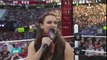 The Rock and Ronda Rousey confront the Authority WWE Wrestlemania 31