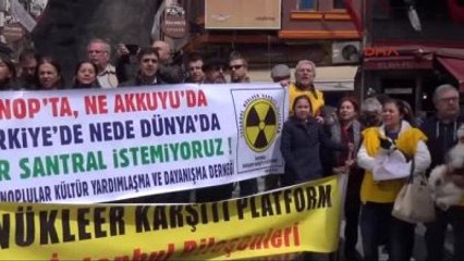 Beşiktaş'ta Nükleer Karşıtı Eylem