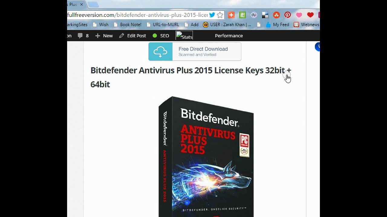 Bitdefender Antivirus Plus 2015 License Keys