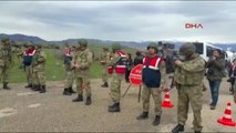Tunceli Dhkp-C'li Kalsen, Tunceli'de Toprağa Verilecek-2 Mezarlığın Girişinde Güvenlik Önlemleri...