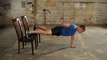 One-Arm Push-Ups, feet knee height for men fitness- body weight exercise -check it