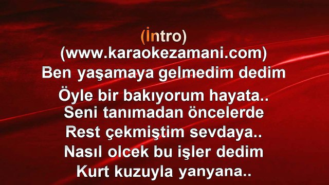 Ayna - Cayımın Şekeri - 2000 TÜRKÇE KARAOKE