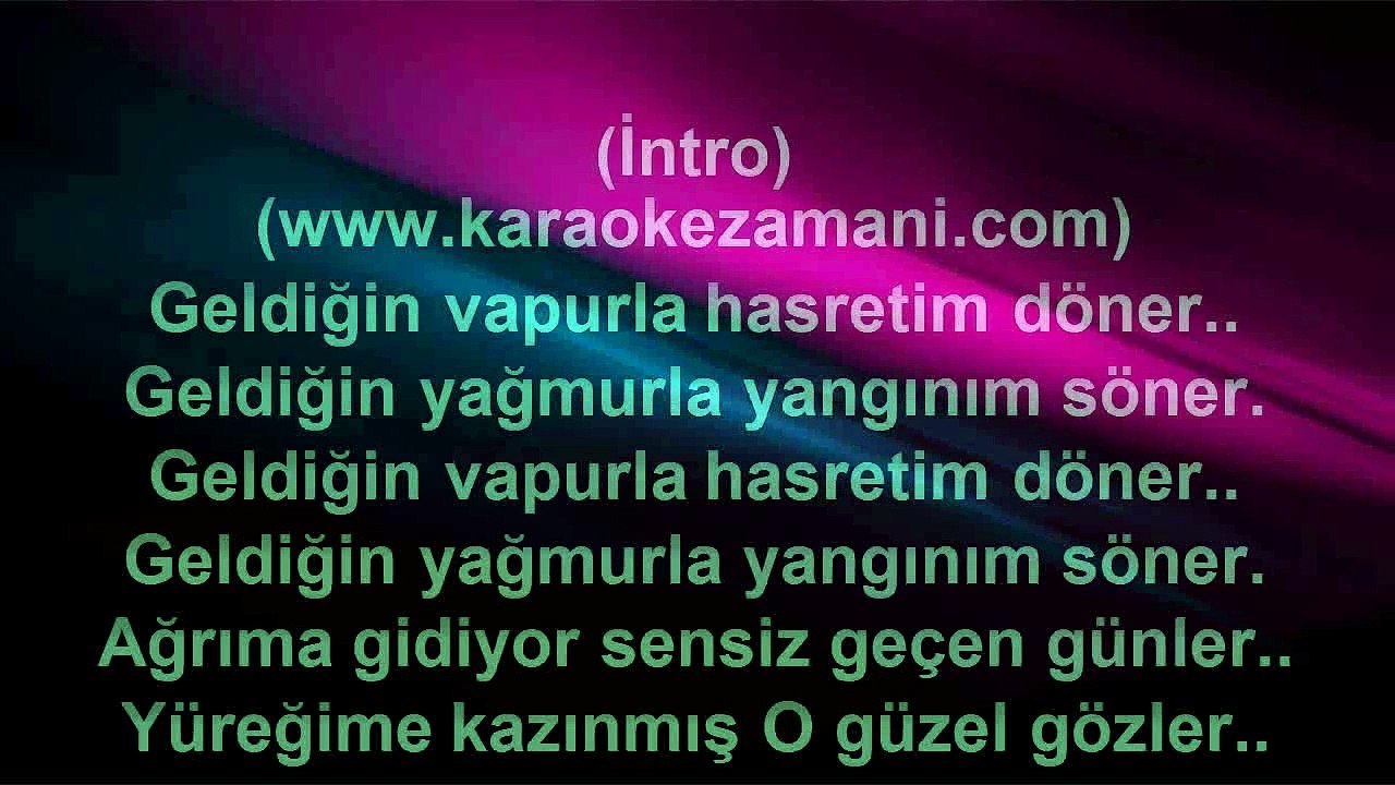 Ayna - Gittiğin Yağmurla Gel - 1996 TÜRKÇE KARAOKE