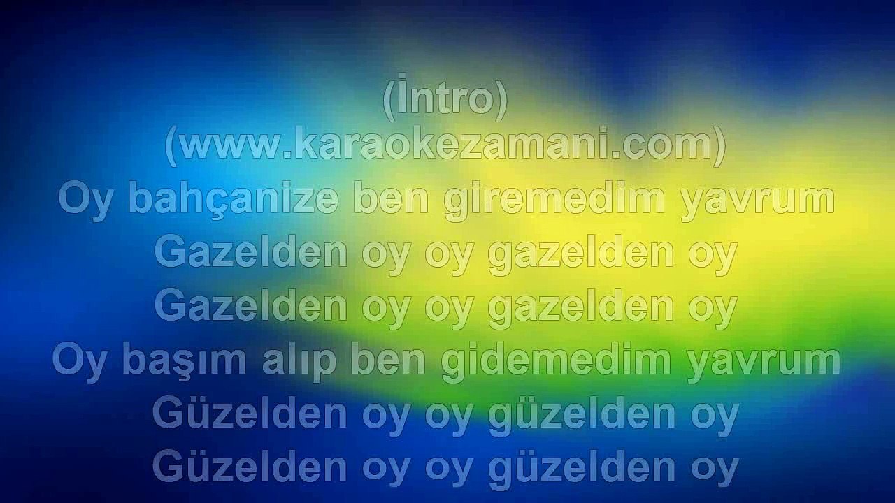 Ayna - Oy Bahçenize - 1999 TÜRKÇE KARAOKE