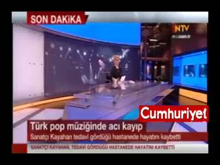 NTV spikeri Kayahan'ın ölüm haberini güçlükle verdi