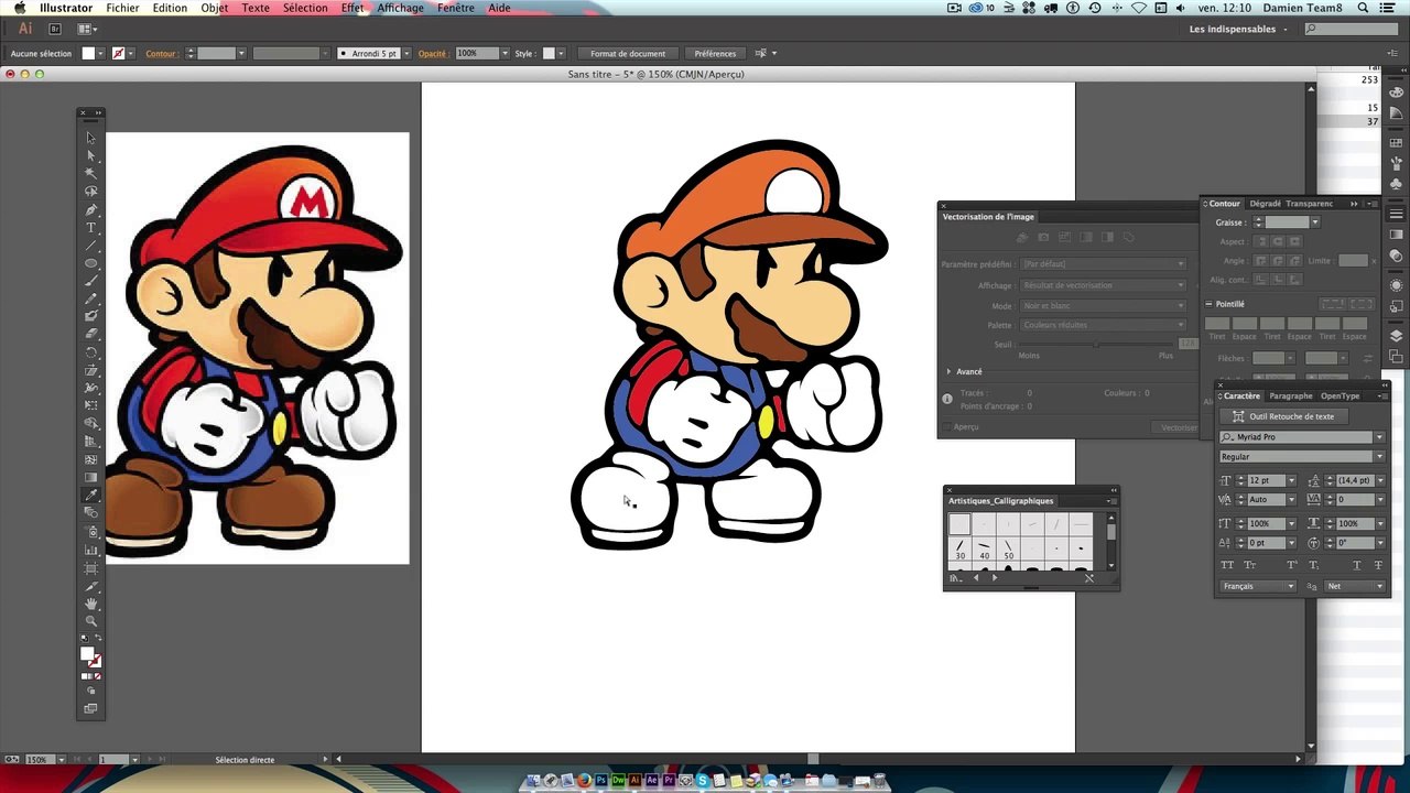 Tuto - Vectoriser une image ou un logo avec Illustrator - Formation CC