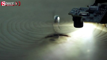 Ağaç kesitinden çıkan muhteşem müzik