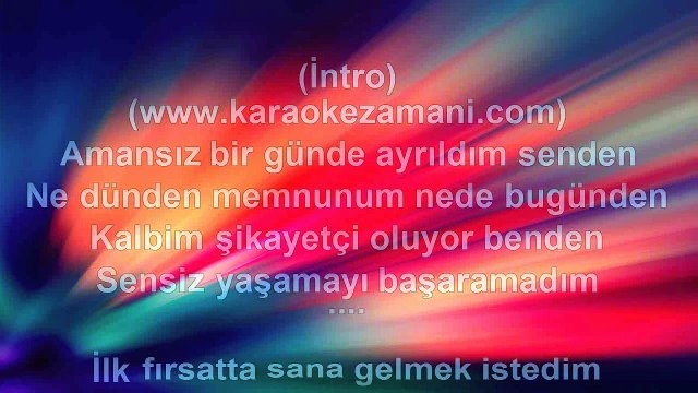 Azer Bülbül - Başaramadım - 1998 TÜRKÇE KARAOKE