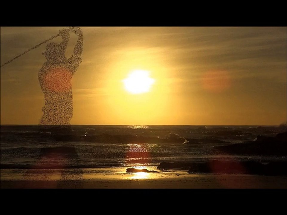 karate - training on the beach