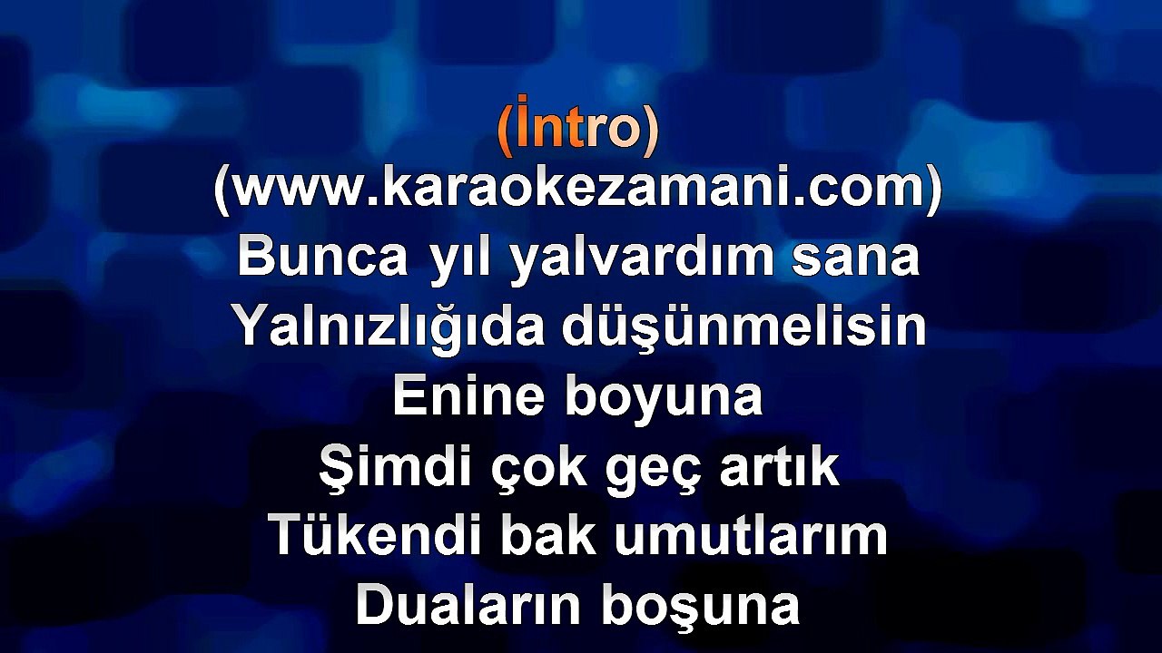 Babutsa - Kurtar Beni Ya Rab - (2011) TÜRKÇE KARAOKE