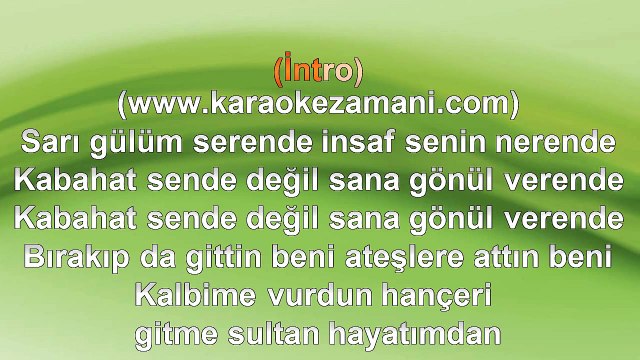 Babutsa - Mutlu Ol - (Peri Aziz) - (2009) TÜRKÇE KARAOKE