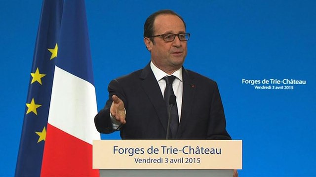 Discours lors du déplacement aux Forges de Trie-Château