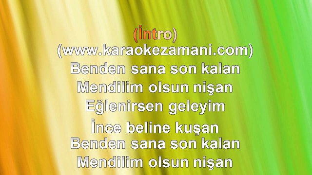 Babutsa - Zeytinden Aşımısın - (Mendil) - (2009) TÜRKÇE KARAOKE