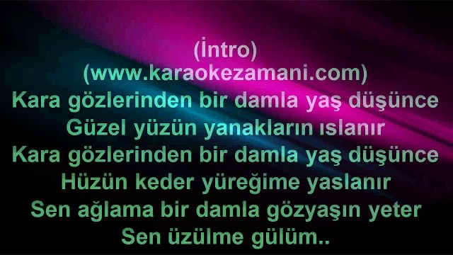 Badem - Sen Ağlama - 2005 TÜRKÇE KARAOKE