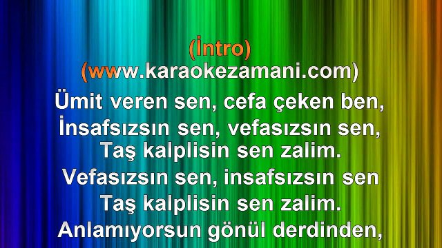 Baha - Zalim - 2010 TÜRKÇE KARAOKE