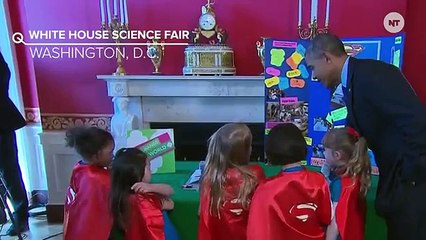 Kindergarten Girl Scouts Grill Obama On His Brainstorming Skills