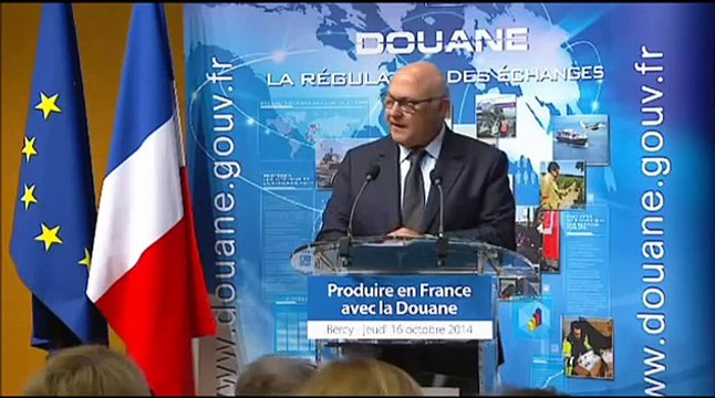 Produire en France avec la douane - Discours de Michel Sapin (16/10/2014)
