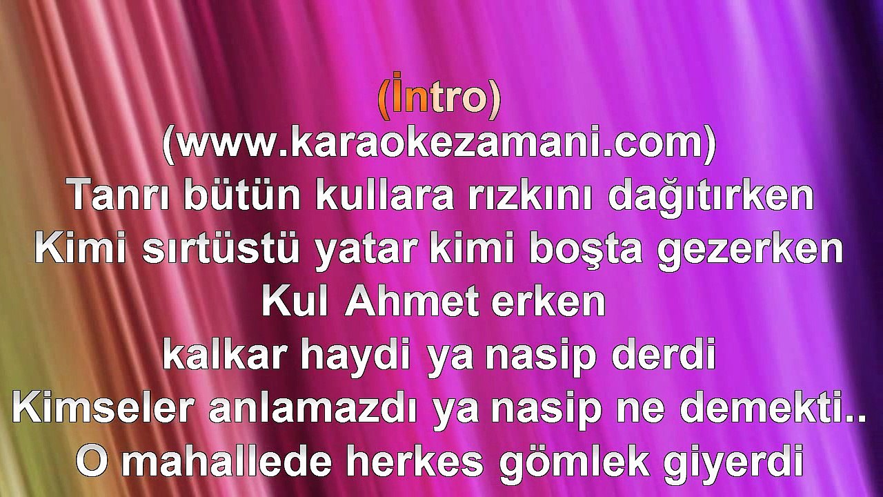 Barış Manço - Ahmet Beyin Ceketi - 1998 TÜRKÇE KARAOKE