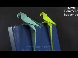 Origami Bird Tutorial - How to fold a Parrot