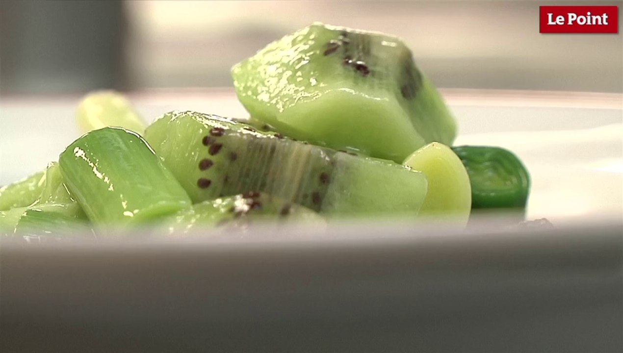 La farandole poireau kiwi d'Alain Passard