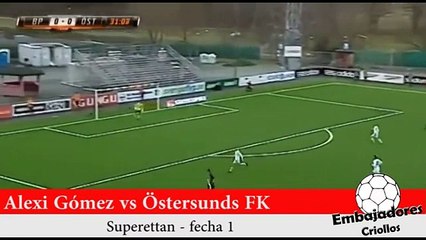 Alexi Gómez debutó en la Segunda División de Suecia (VIDEO)