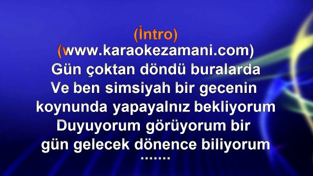 Barış Manço - Dönence - (Versiyon 1) - 1989 TÜRKÇE KARAOKE