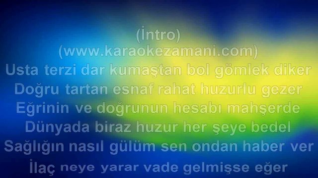 Barış Manço - Olmaya Devlet Cihanda - 1986 TÜRKÇE KARAOKE