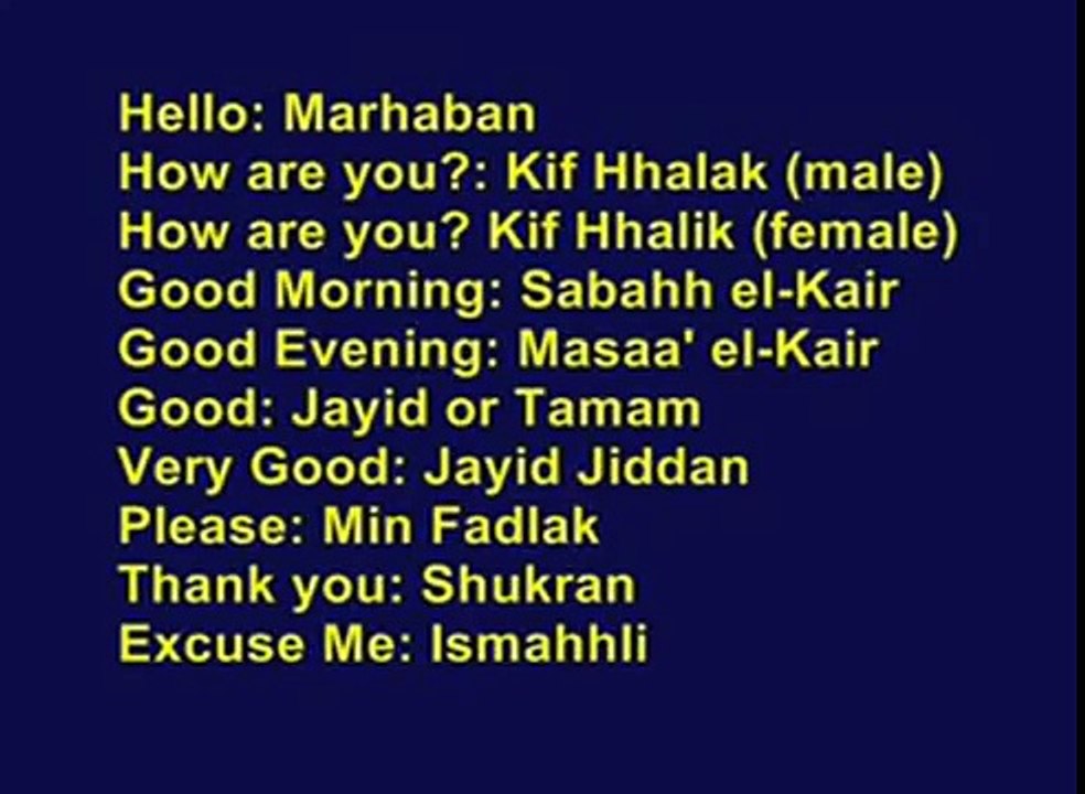 How to learn and speak arabic language - teach yourself arabic phrases