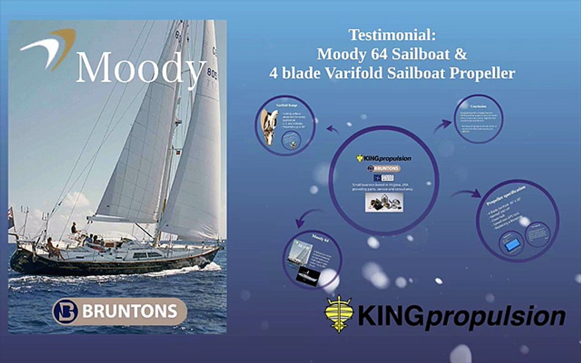 Moody 64 Sailboat fitted with Varifold Propellers