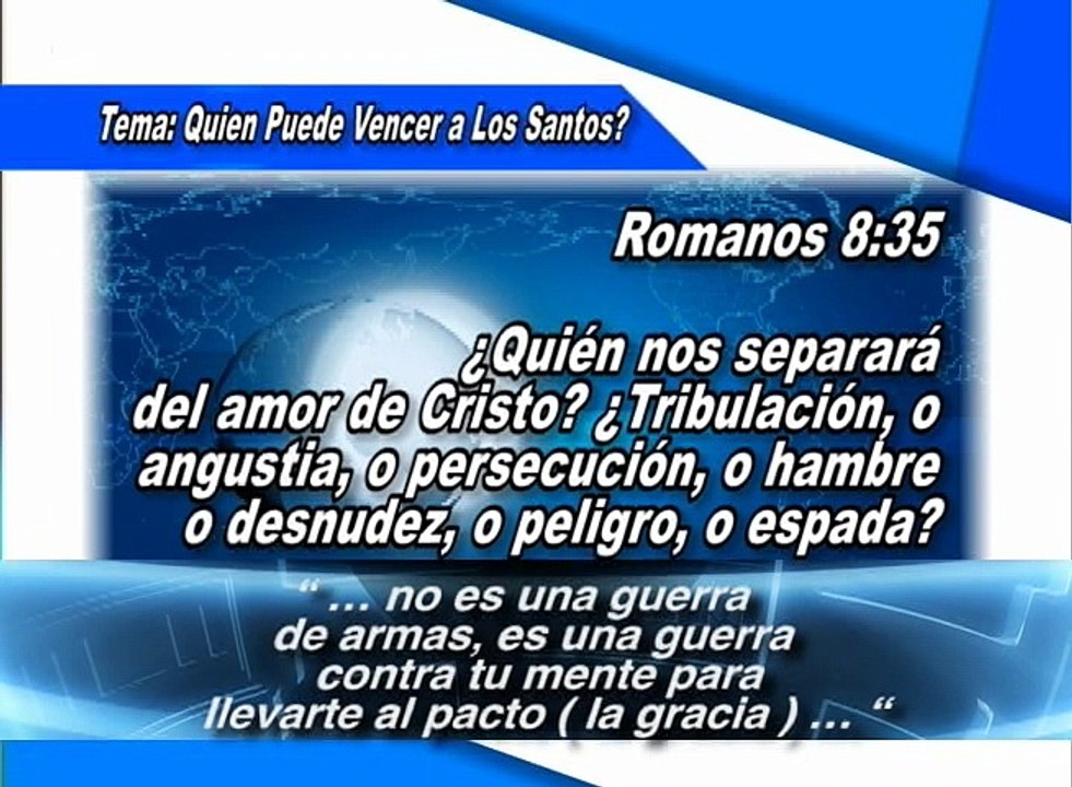 TV GRACIA Calqueo A Las Naciones: ¿Quién Puede Vencer A Los Santos? [Marzo 25, 2015]